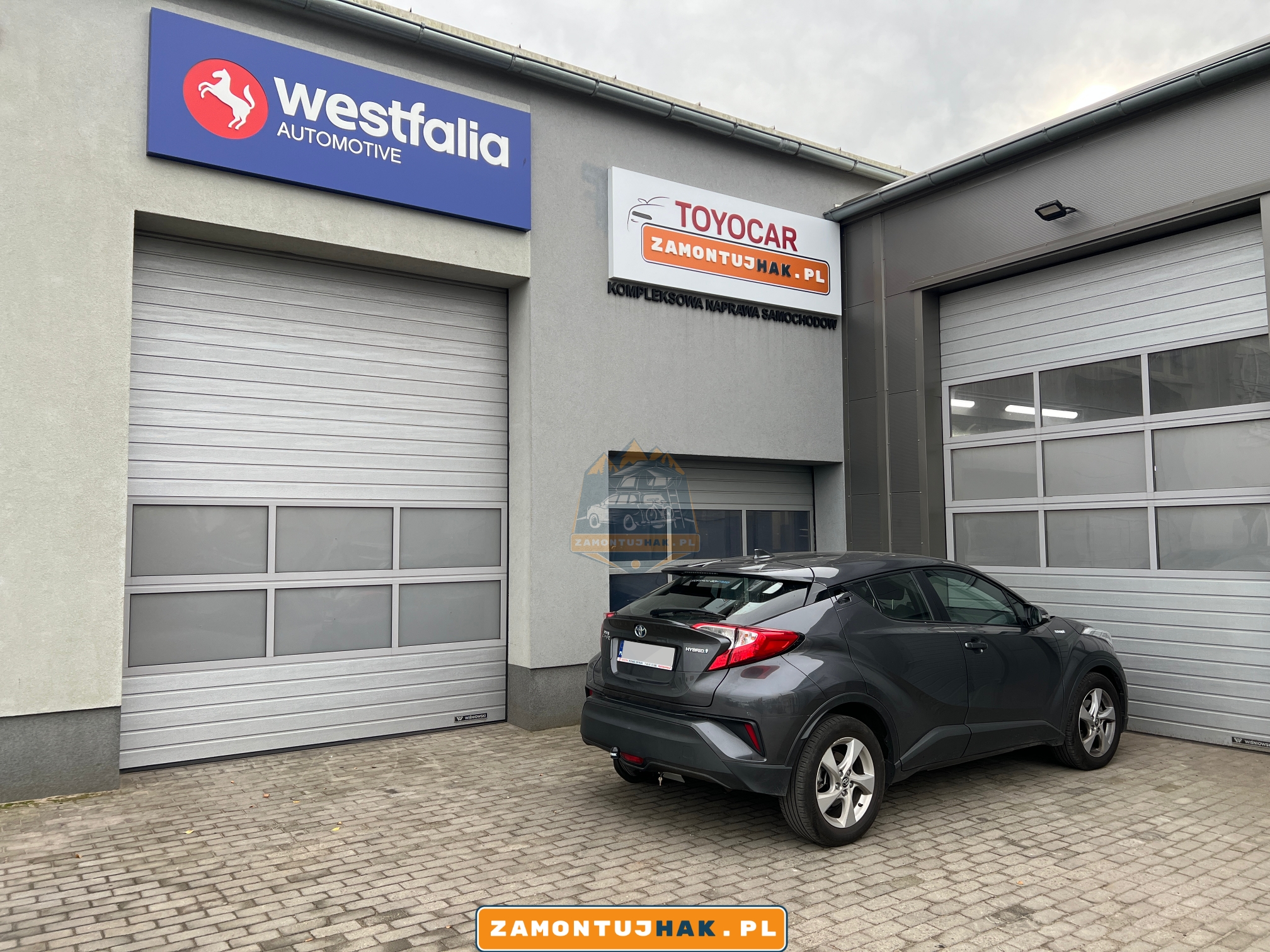 toyota c-hr zdjecie z hakiem brink po montazu